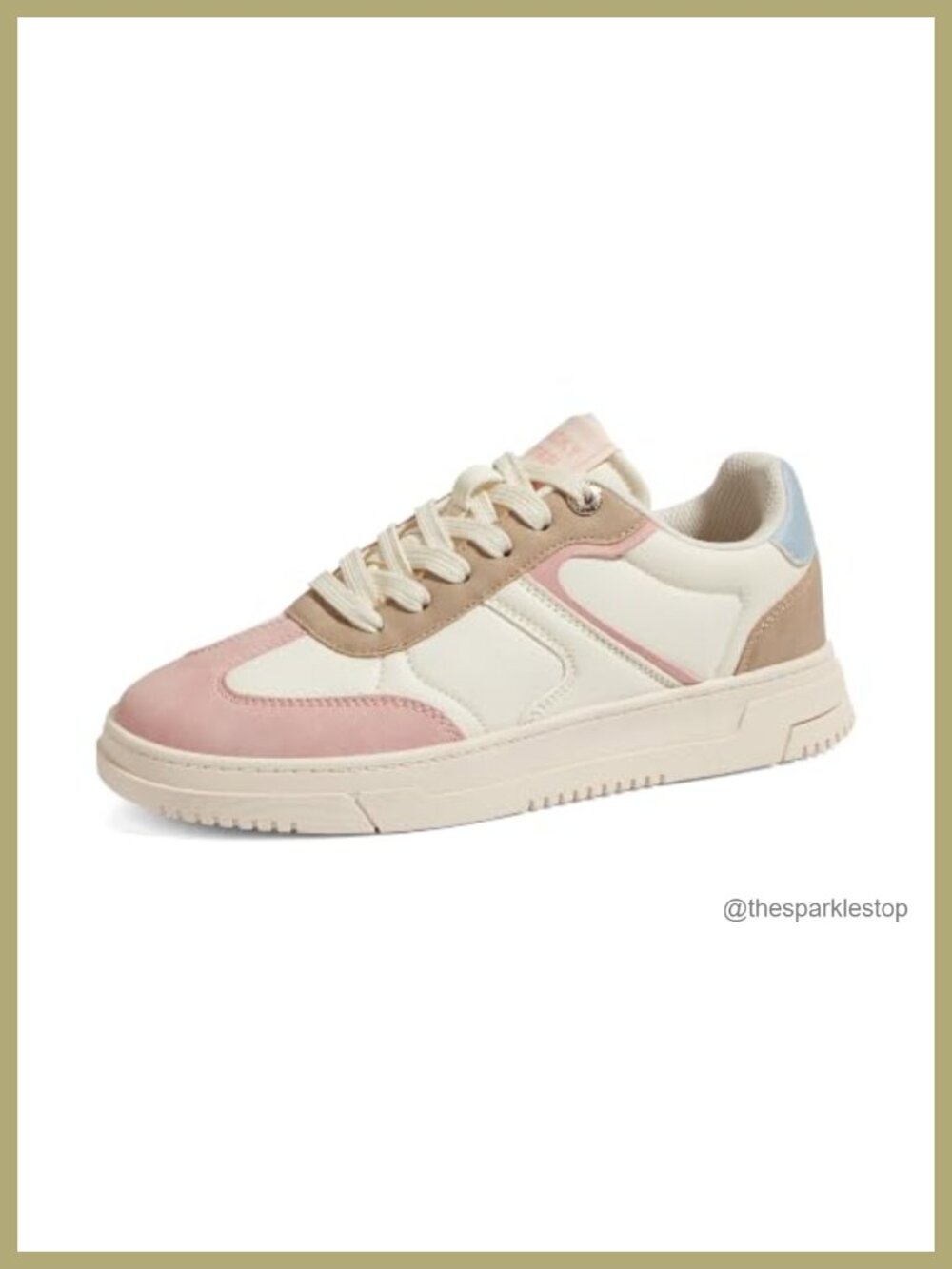 Women's Platform Sneakers Thick Sole Casual Lace-Up TPR Slip-Resistant